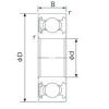 105 mm x 190 mm x 36 mm  CYSD 6221-RS Rolamentos de esferas profundas