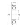 105 mm x 130 mm x 13 mm  CYSD 6821NR Rolamentos de esferas profundas