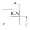 101,6 mm x 120,65 mm x 11,1 mm  KOYO KJA040 RD Rolamentos de esferas de contacto angular