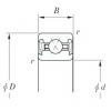 254 mm x 273,05 mm x 12.7 mm  KOYO KUX100 2RD Rolamentos de esferas de contacto angular #3 small image