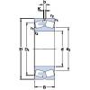 1000 mm x 1420 mm x 308 mm  SKF 230/1000 CAF/W33 Rolamentos esféricos de rolamentos #3 small image