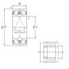 160 mm x 239,5 mm x 76 mm  KOYO 305183/1D Rolamentos de esferas de contacto angular