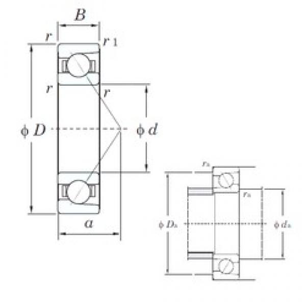 105 mm x 225 mm x 49 mm  KOYO 7321C Rolamentos de esferas de contacto angular #3 image