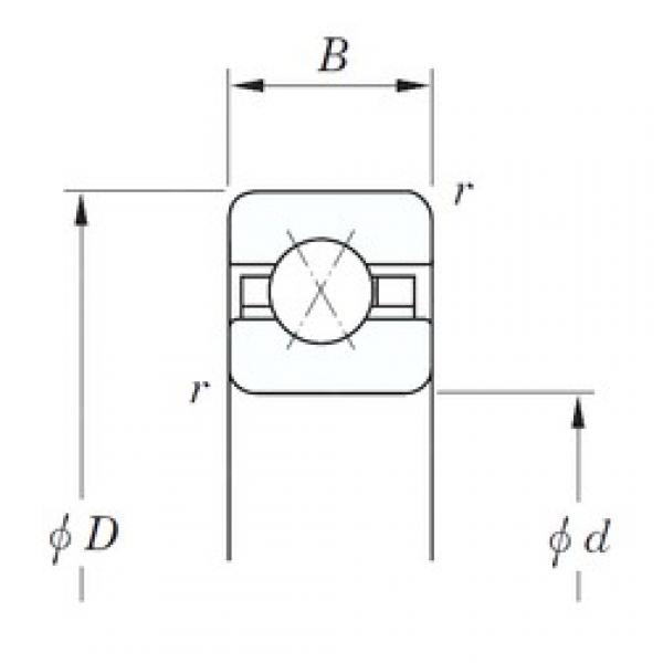 127 mm x 142,875 mm x 7,938 mm  KOYO KBX050 Rolamentos de esferas de contacto angular #3 image