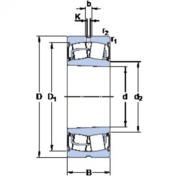 40 mm x 80 mm x 28 mm  SKF BS2-2208-2RSK/VT143 Rolamentos esféricos de rolamentos #3 image