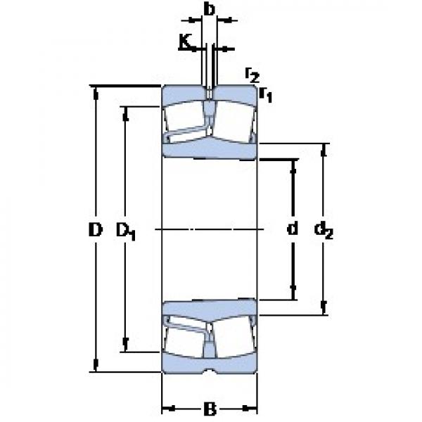 90 mm x 190 mm x 64 mm  SKF 22318 EKJA/VA405 Rolamentos esféricos de rolamentos #3 image