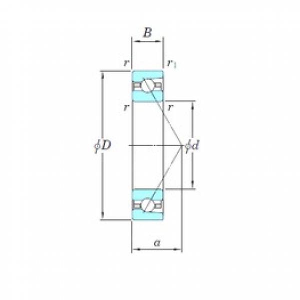 105 mm x 160 mm x 26 mm  KOYO HAR021 Rolamentos de esferas de contacto angular #3 image