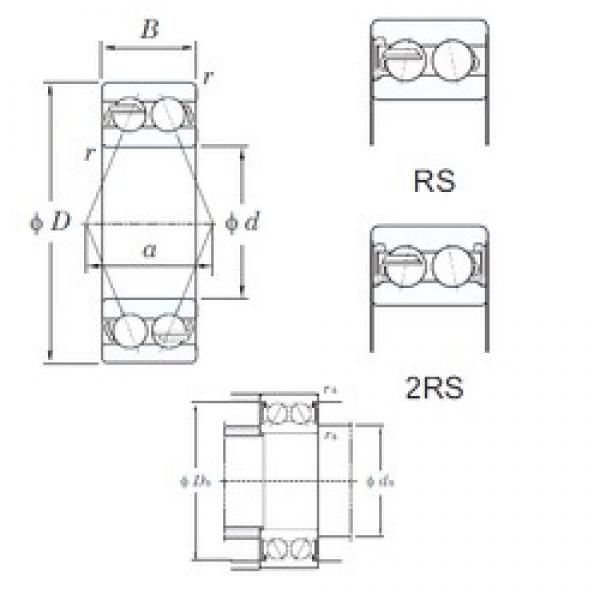 25 mm x 62 mm x 25.4 mm  KOYO 5305-2RS Rolamentos de esferas de contacto angular #3 image