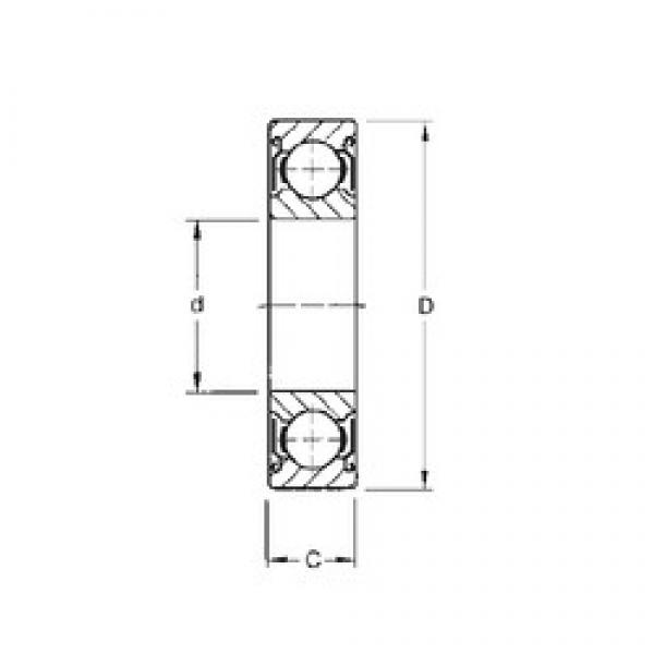 33,338 mm x 65,088 mm x 17,462 mm  CYSD 1658-ZZ Rolamentos de esferas profundas #3 image