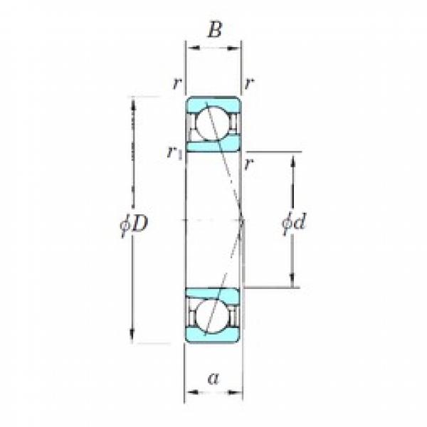 140 mm x 250 mm x 42 mm  KOYO 7228CPA Rolamentos de esferas de contacto angular #3 image