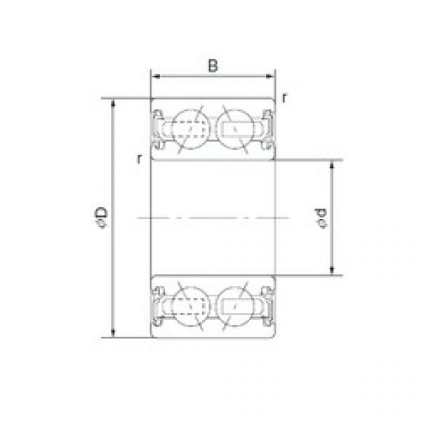 30 mm x 55 mm x 26 mm  KOYO DAC3055CRK Rolamentos de esferas de contacto angular #3 image