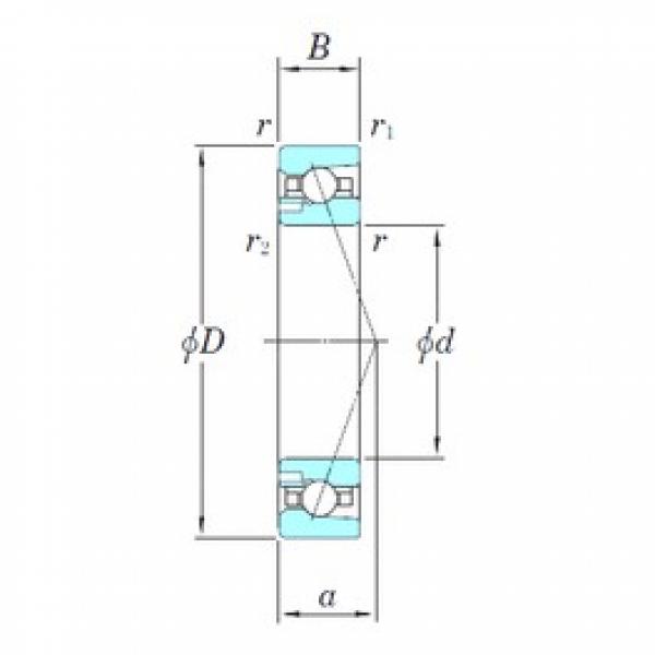 45 mm x 75 mm x 16 mm  KOYO 3NCHAD009CA Rolamentos de esferas de contacto angular #3 image