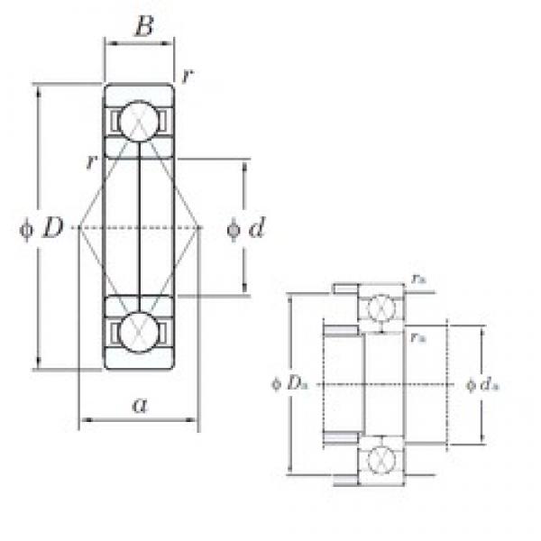 20 mm x 52 mm x 15 mm  KOYO 6304BI Rolamentos de esferas de contacto angular #3 image