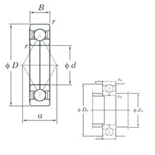 35 mm x 80 mm x 21 mm  KOYO 6307BI Rolamentos de esferas de contacto angular #3 image
