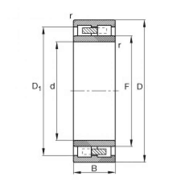 120 mm x 200 mm x 80 mm  FAG NNU4124-M Rolamentos cilíndricos #3 image