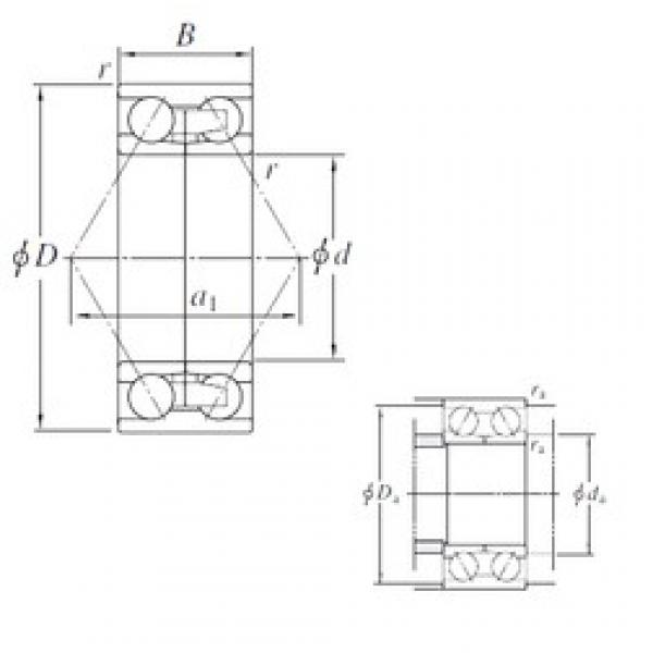 230 mm x 329,5 mm x 80 mm  KOYO 305264-1 Rolamentos de esferas de contacto angular #3 image