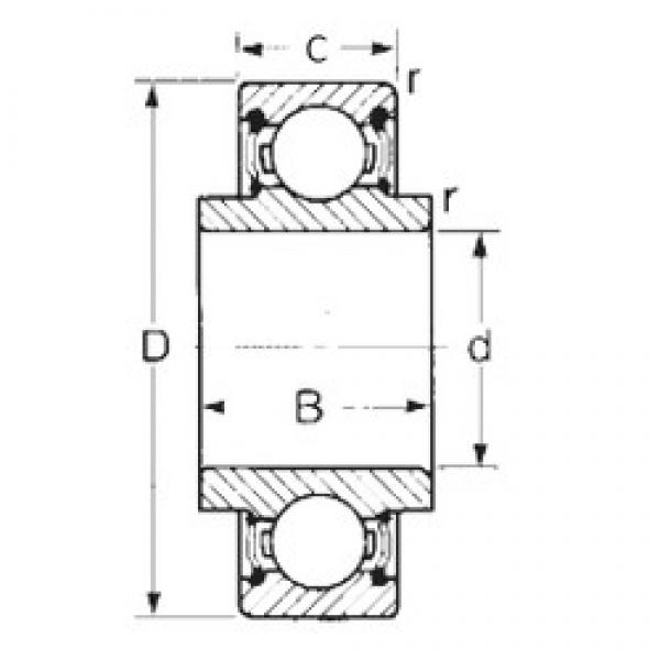 25 mm x 52 mm x 16,749 mm  CYSD 88505 Rolamentos de esferas profundas #3 image