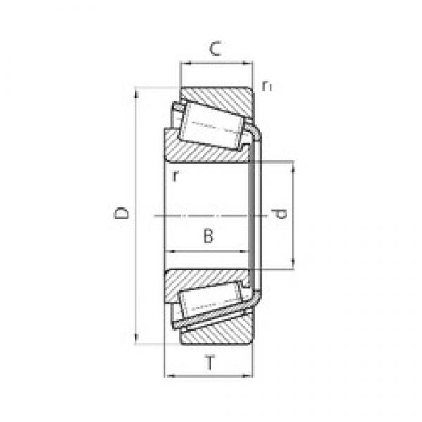 25 mm x 51,35 mm x 13,8 mm  Timken NP259742-90KM1 Rolamentos de rolos gravados #3 image