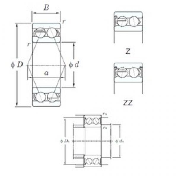 45 mm x 85 mm x 30.2 mm  KOYO 5209ZZ Rolamentos de esferas de contacto angular #3 image