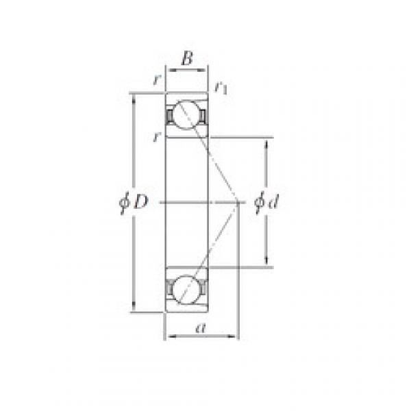 100 mm x 150 mm x 24 mm  KOYO 7020B Rolamentos de esferas de contacto angular #3 image