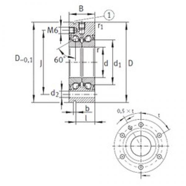 15 mm x 60 mm x 25 mm  INA ZKLF1560-2RS Rolamentos de esferas de impulso #3 image