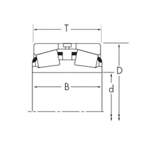 241,224 mm x 355,6 mm x 107,95 mm  Timken EE127094D/127140 Rolamentos de rolos gravados #3 image