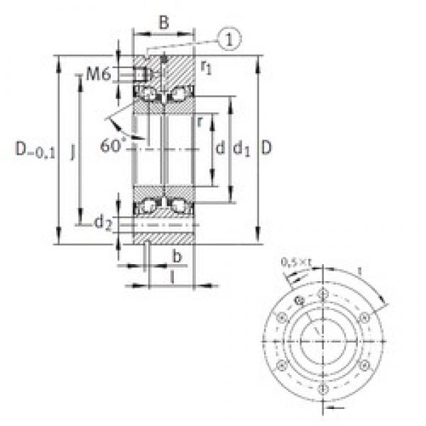 12 mm x 55 mm x 25 mm  INA ZKLF1255-2RS-PE Rolamentos de esferas de impulso #3 image