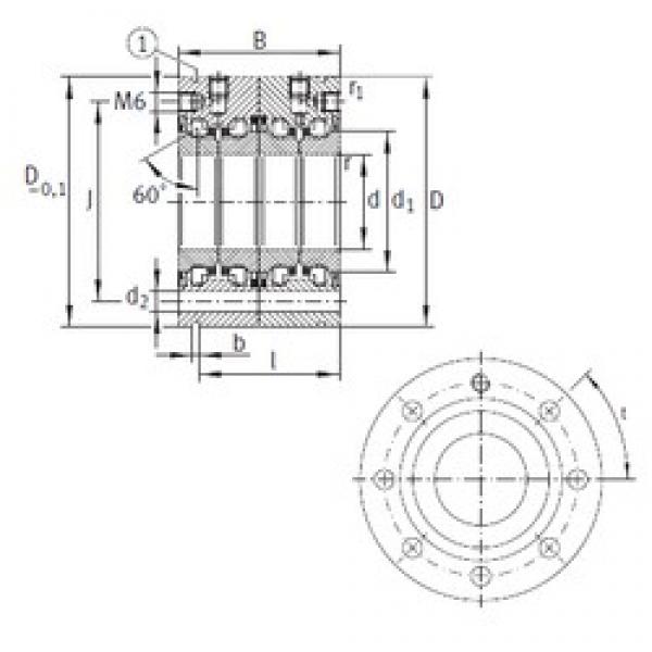 40 mm x 100 mm x 68 mm  INA ZKLF40100-2RS-2AP Rolamentos de esferas de impulso #3 image