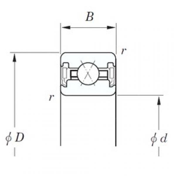 254 mm x 273,05 mm x 12.7 mm  KOYO KUX100 2RD Rolamentos de esferas de contacto angular #3 image