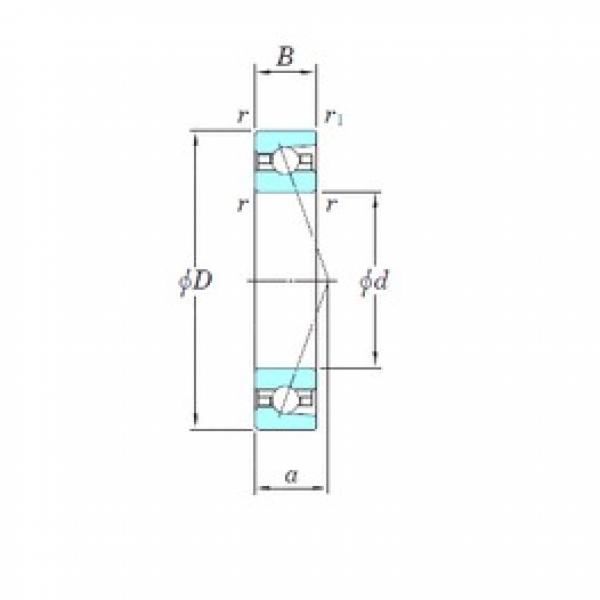 105 mm x 160 mm x 26 mm  KOYO HAR021CA Rolamentos de esferas de contacto angular #3 image