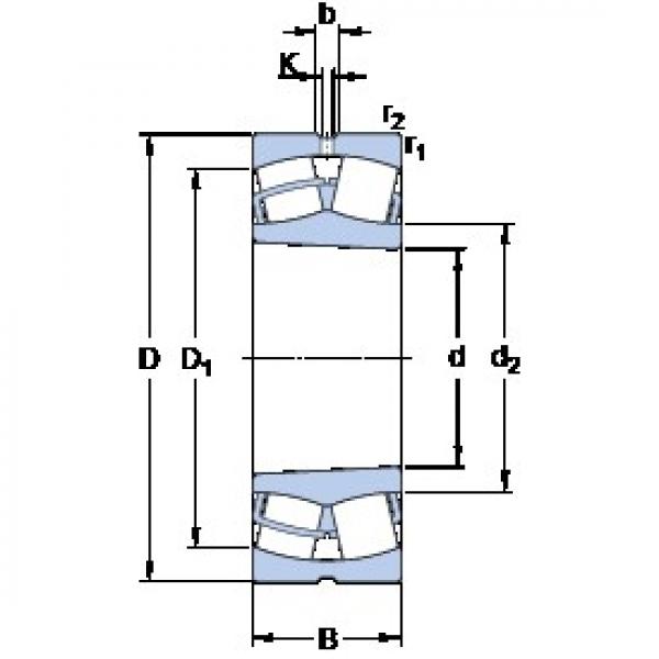 110 mm x 170 mm x 60 mm  SKF 24022 CCK30/W33 Rolamentos esféricos de rolamentos #3 image