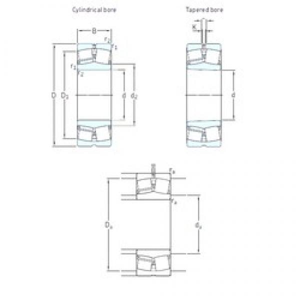 190 mm x 400 mm x 132 mm  SKF 22338 CCJA/W33VA406 Rolamentos esféricos de rolamentos #3 image