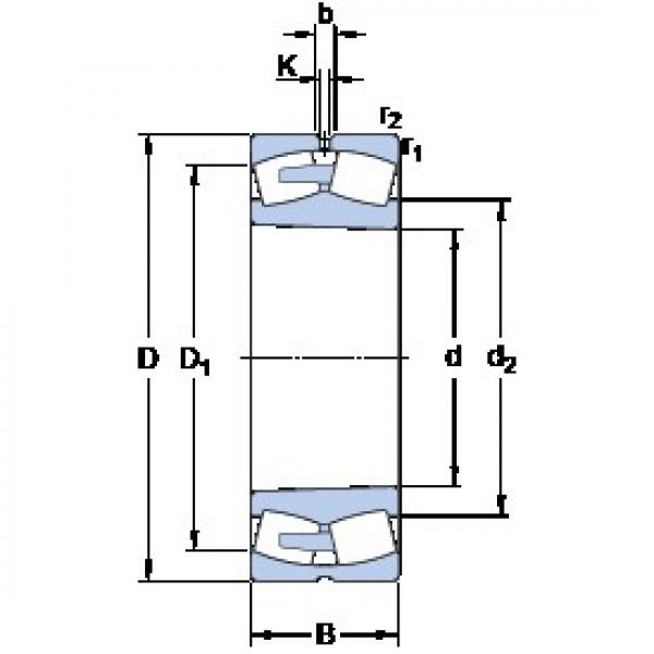 1000 mm x 1420 mm x 308 mm  SKF 230/1000 CAKF/W33 Rolamentos esféricos de rolamentos #3 image