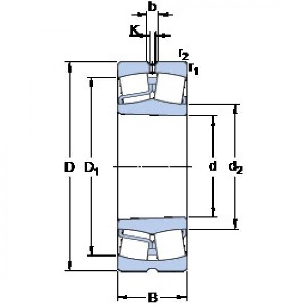 100 mm x 215 mm x 47 mm  SKF 21320 EK Rolamentos esféricos de rolamentos #3 image