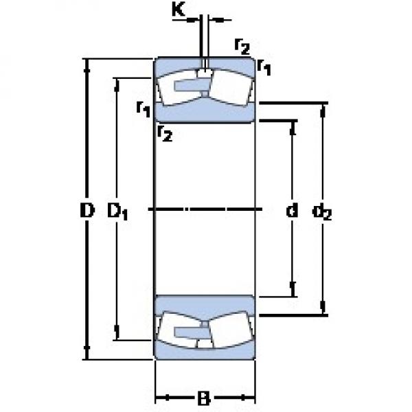 1180 mm x 1420 mm x 180 mm  SKF 238/1180 CAFA/W20 Rolamentos esféricos de rolamentos #3 image