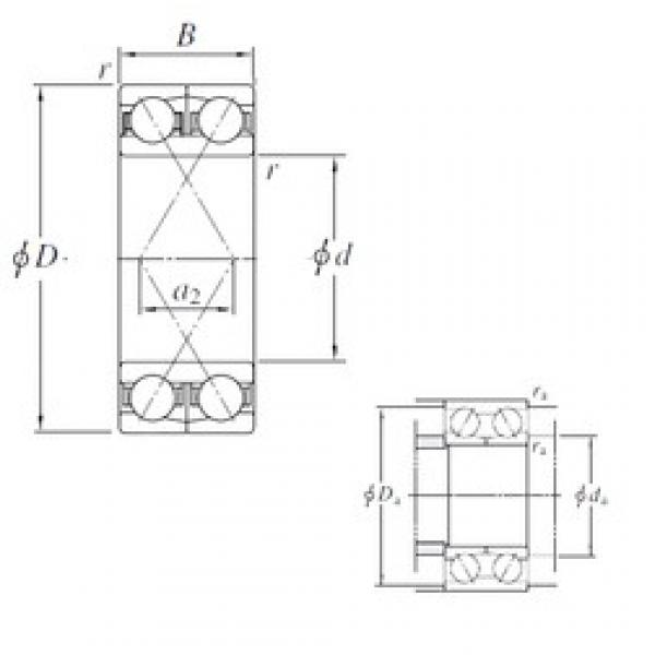 160 mm x 239,5 mm x 76 mm  KOYO 305183/1D Rolamentos de esferas de contacto angular #3 image