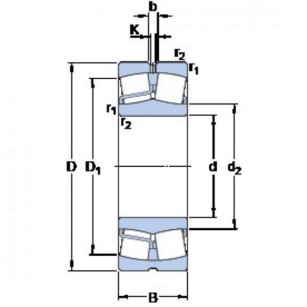 110 mm x 240 mm x 80 mm  SKF 22322 EJA/VA405 Rolamentos esféricos de rolamentos #3 image