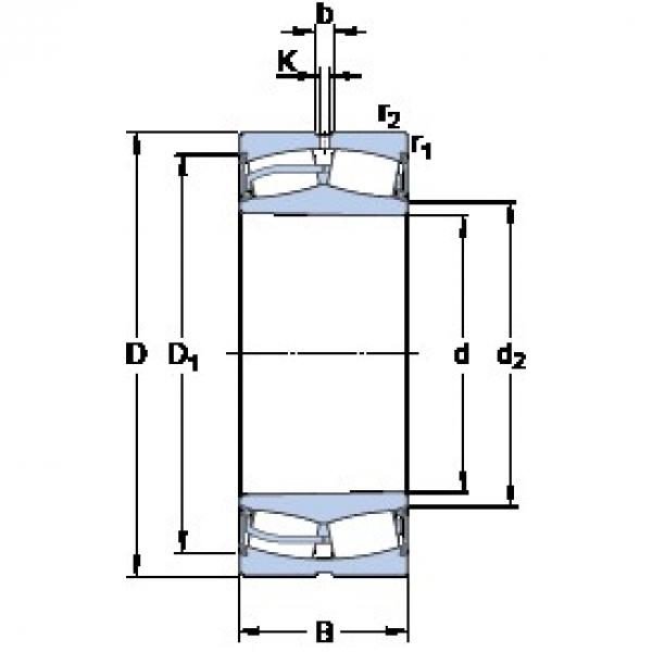 110 mm x 180 mm x 56 mm  SKF 23122-2CS5K/VT143 Rolamentos esféricos de rolamentos #3 image