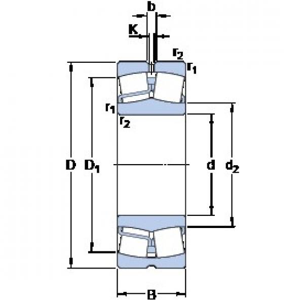 100 mm x 215 mm x 73 mm  SKF 22320 E Rolamentos esféricos de rolamentos #3 image