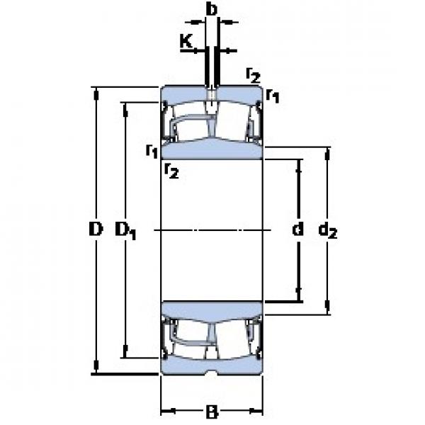 40 mm x 80 mm x 28 mm  SKF BS2-2208-2RS/VT143 Rolamentos esféricos de rolamentos #3 image